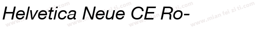Helvetica Neue CE Ro字体转换